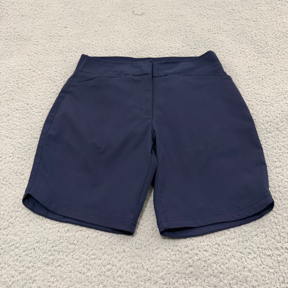 Puma Golf Shorts Womens Small Navy Blue Performance Stretch Activewear Pockets